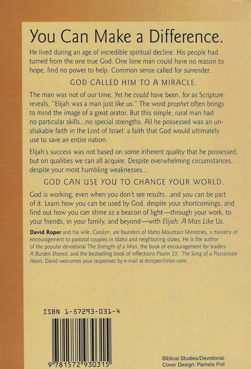 Elijah: A Man Like Us,Used