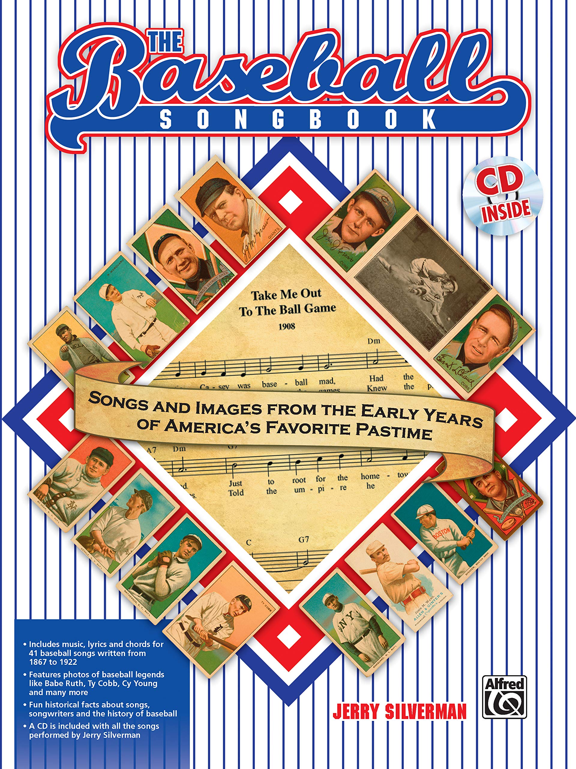The Baseball Songbook: Songs and Images from the Early Years of America's Favorite Pastime, Book & CD,Used