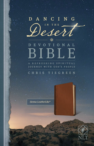Dancing in the Desert Devotional Bible NLT (LeatherLike, Sienna): A Refreshing Spiritual Journey with God's People,Used