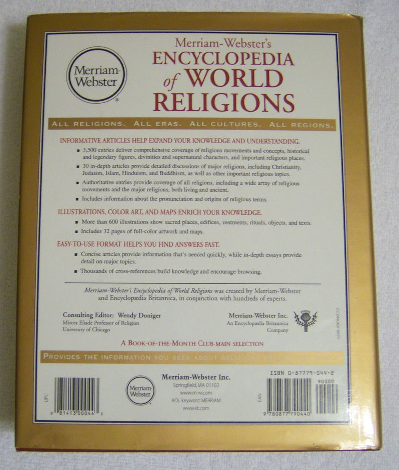 MerriamWebster's Encyclopedia of World Religions,New