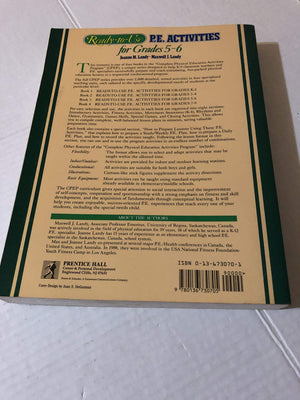 Readytouse P.E. Activities For Grades 56, Book 3-used