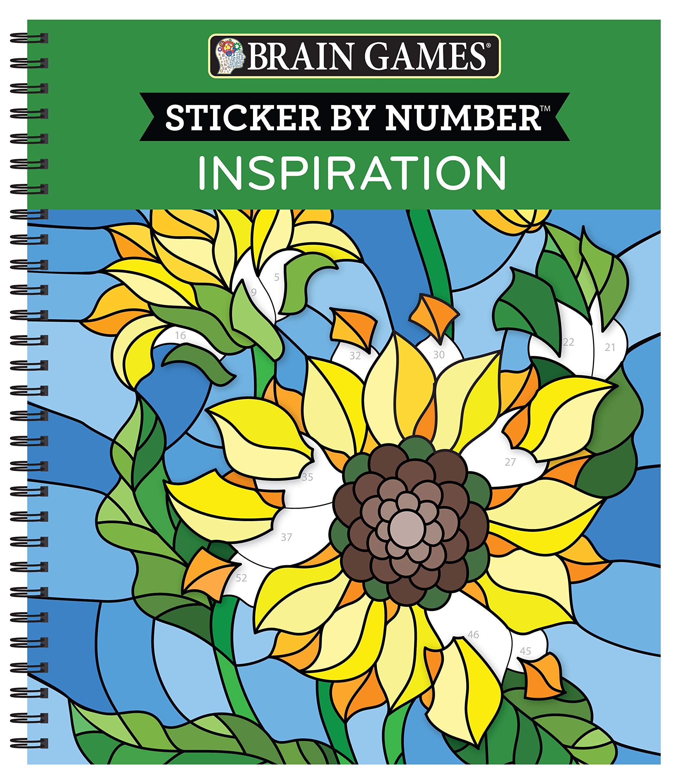 Brain Games  Sticker by Number: Inspiration,Used
