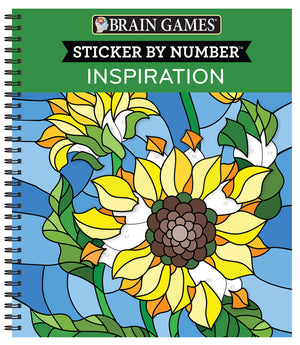 Brain Games  Sticker by Number: Inspiration,Used