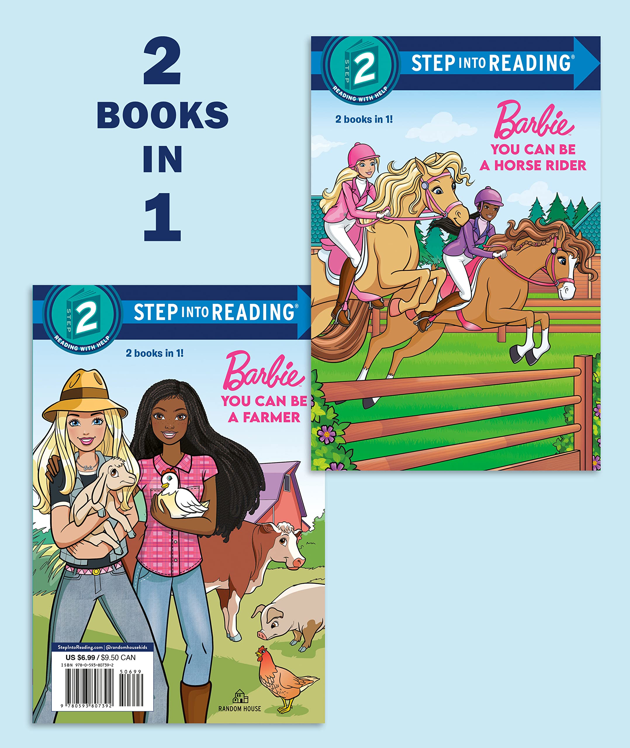 You Can Be A Horse Rider/You Can Be A Farmer (Barbie) (Step Into Reading),New
