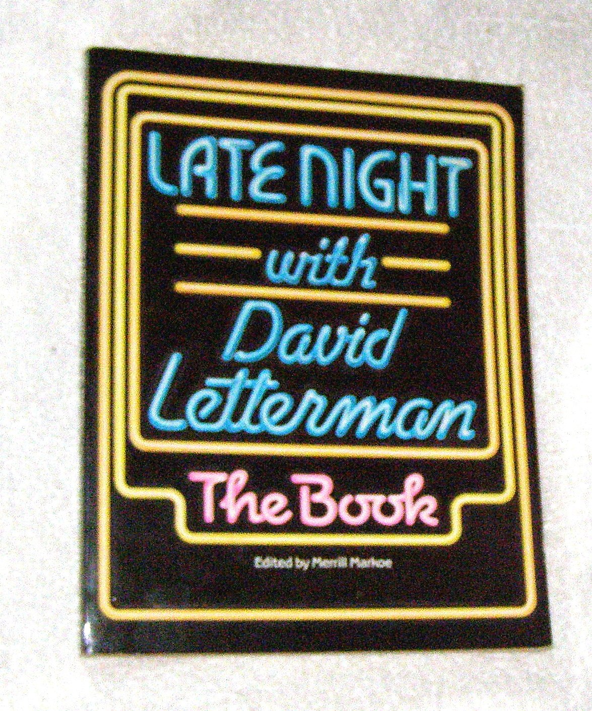 Late Night With David Letterman: The Book,Used