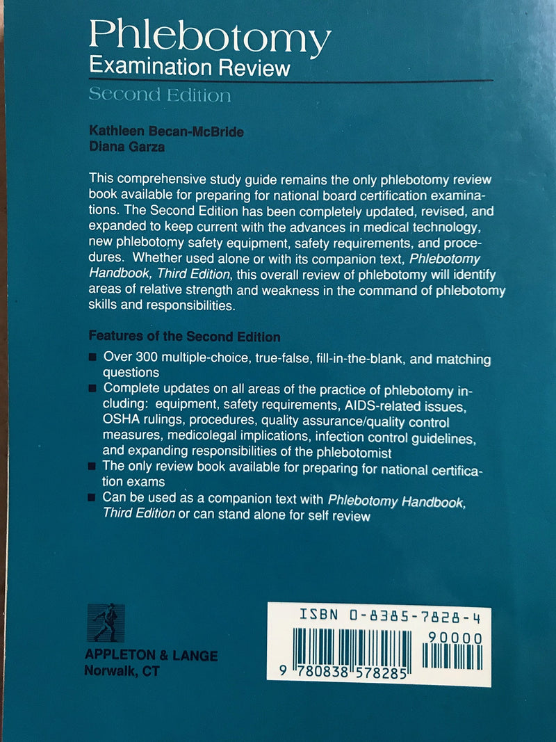 Phlebotomy Examination Review,Used