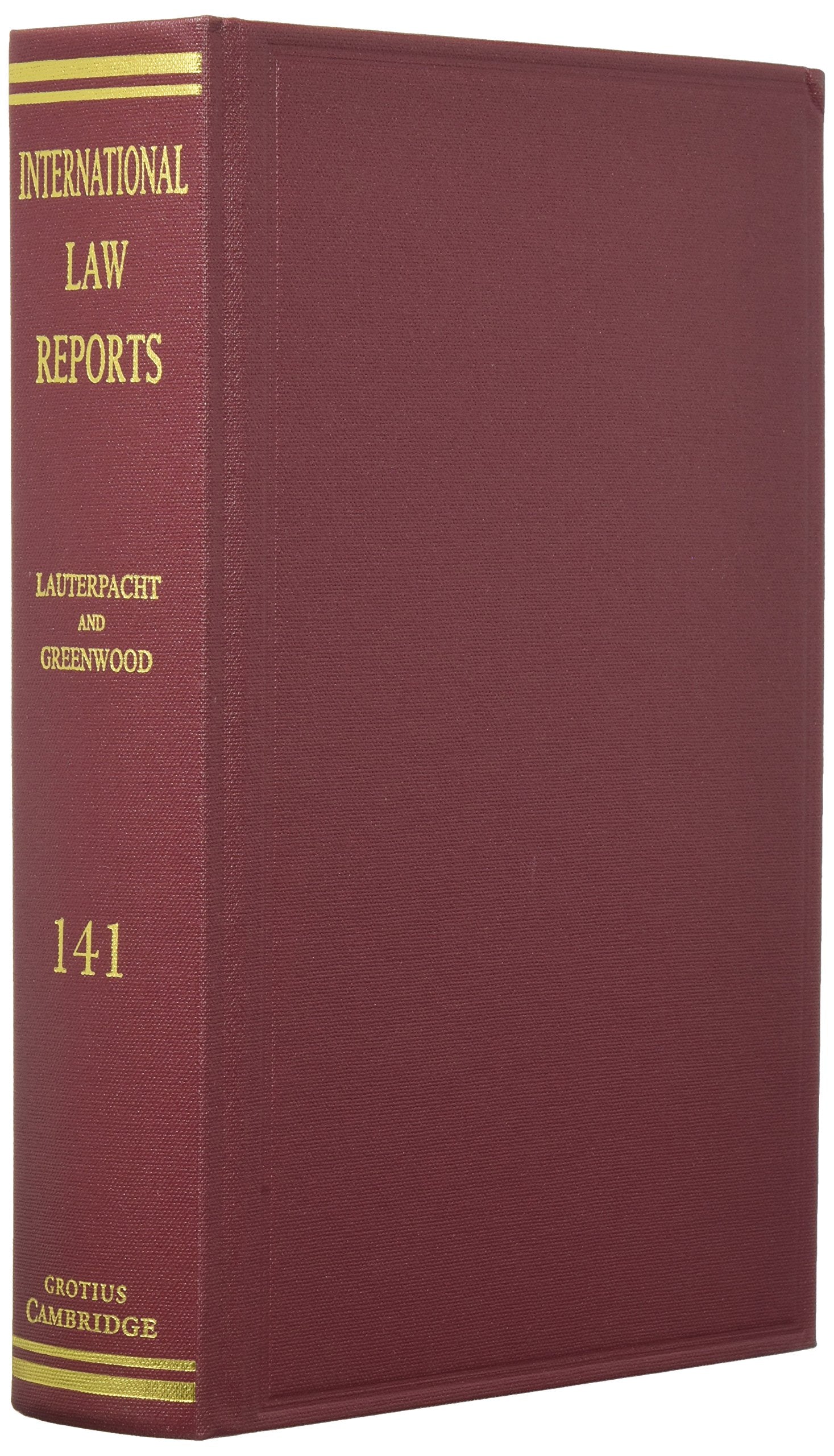 International Law Reports (International Law Reports, Series Number 141) (Volume 141),Used