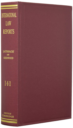 International Law Reports (International Law Reports, Series Number 141) (Volume 141),Used