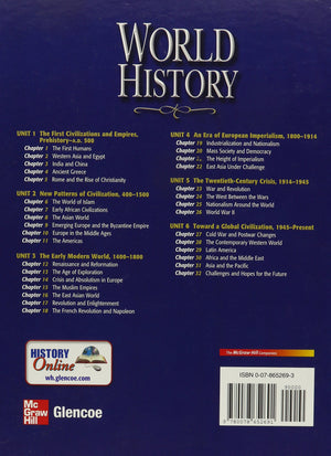 Gloncoe World History Florida Student Edition,Used