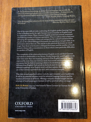 A Practical Dictionary of German Usage,Used