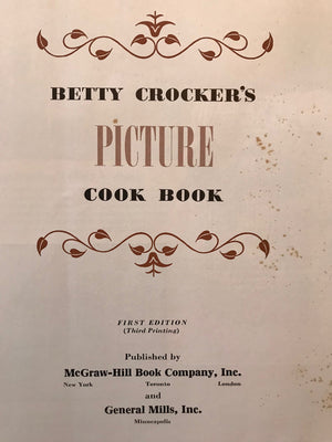 Betty Crocker'S Picture Cook Book,Used
