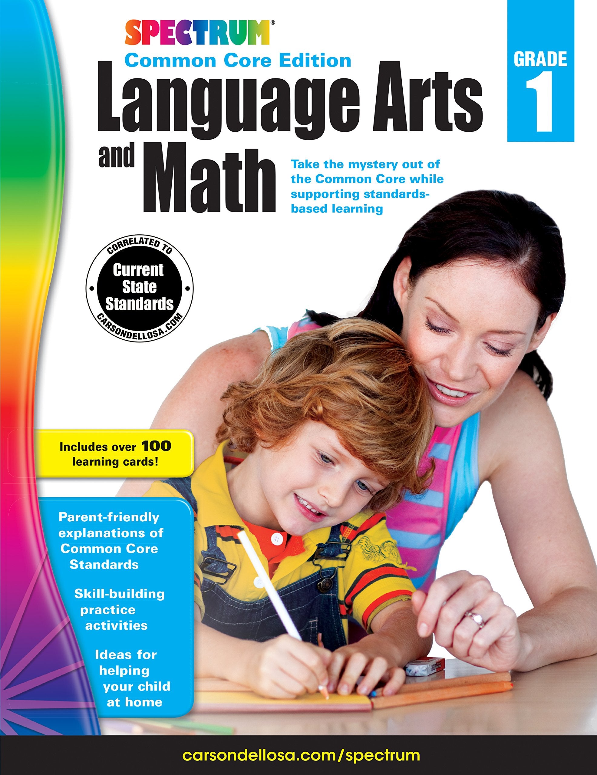 Spectrum Language Arts and Math, Grade 1,Used