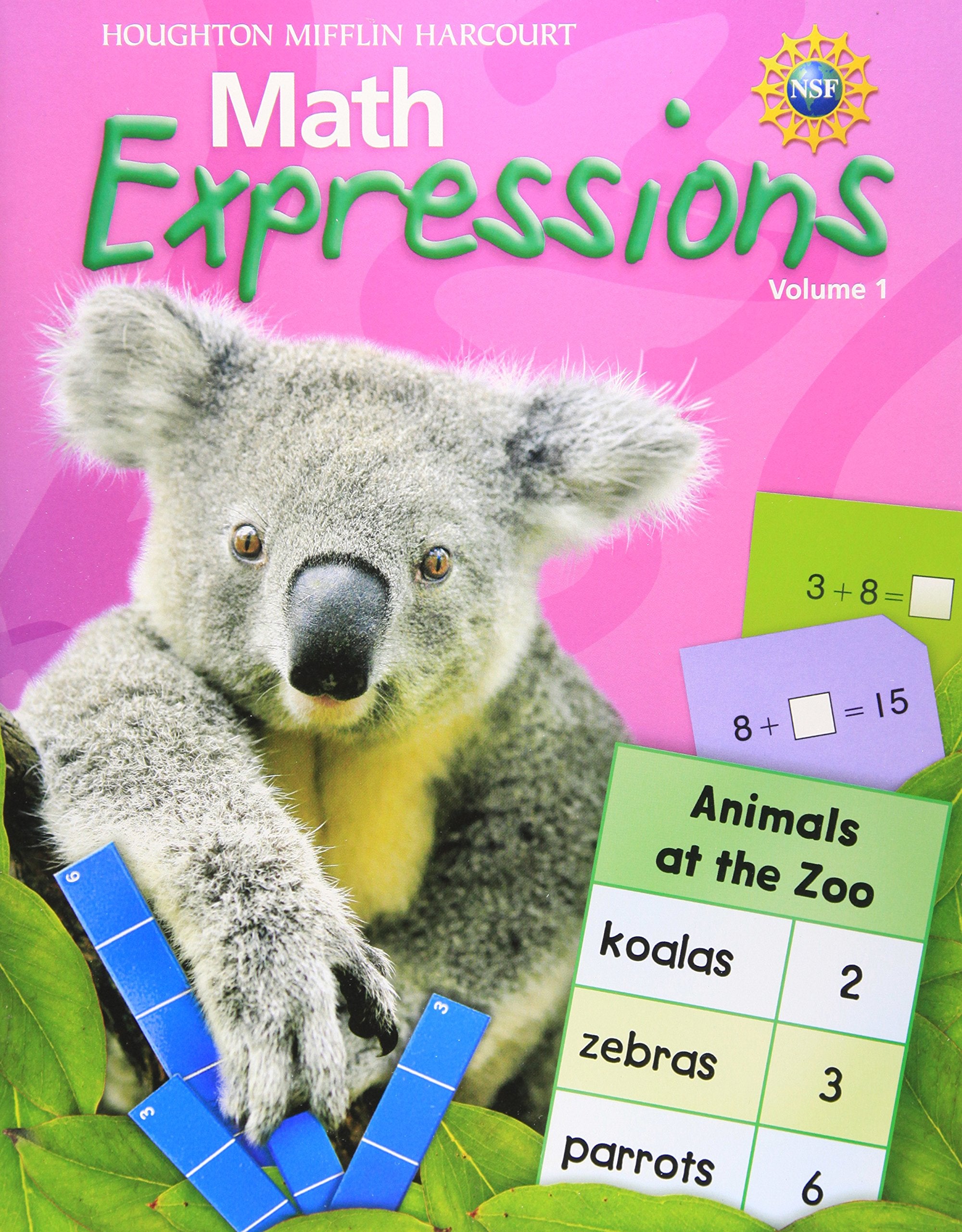 Math Expressions: Student Activity Book Softcover, Volume 1 Level 1 2009,New
