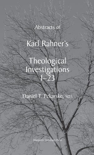 Abstracts Of Karl Rahners Theological Investigations I23-new