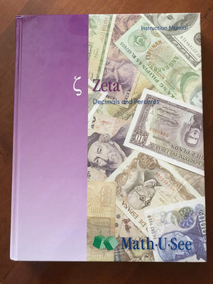 Zeta Decimals And Percents Instruction Manual Mathusee