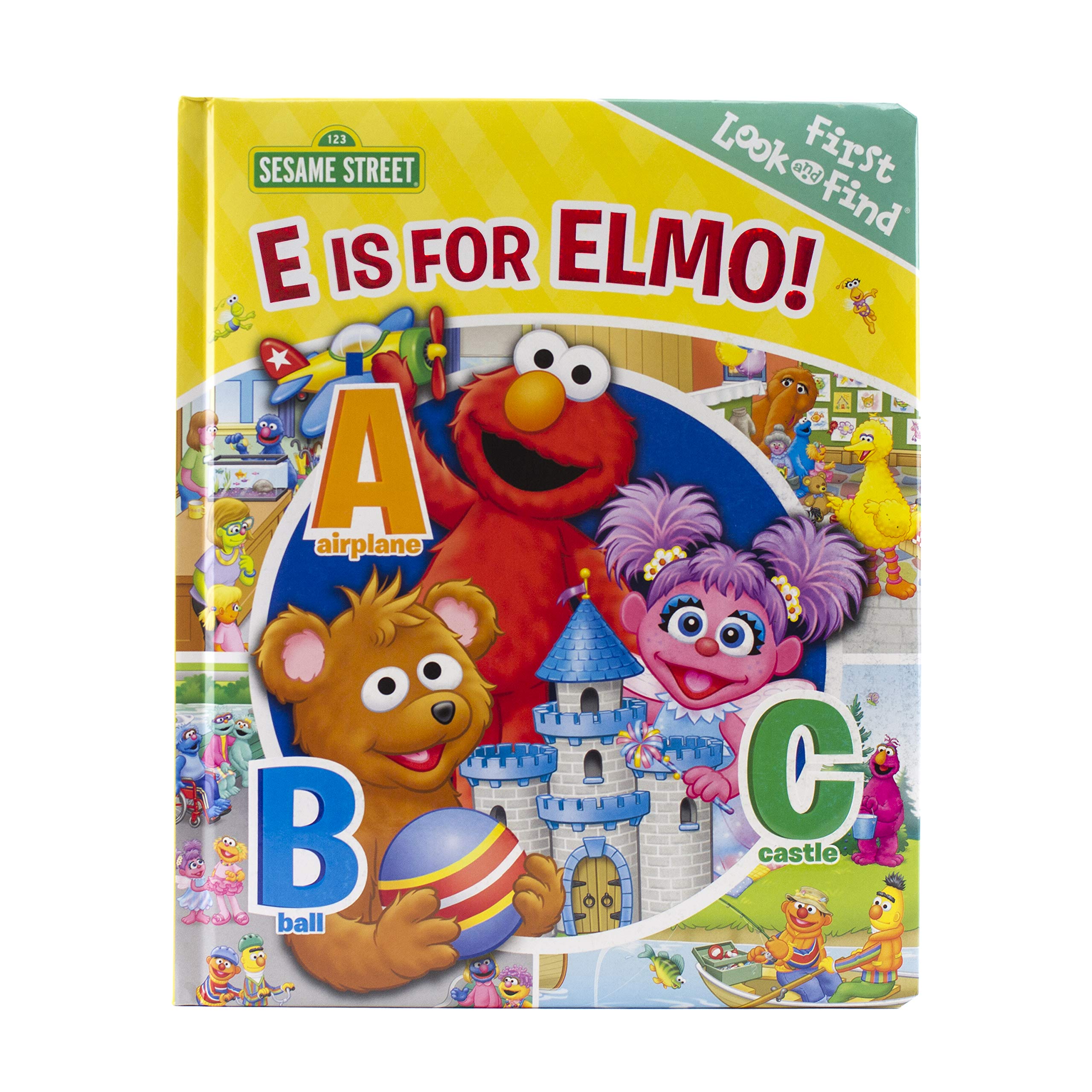 Sesame Street  E is for Elmo! ABCs  My First Look and Find Activity Book  PI Kids,New