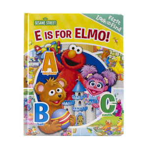 Sesame Street  E is for Elmo! ABCs  My First Look and Find Activity Book  PI Kids,Used