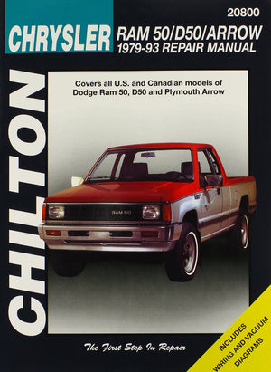 Dodge Ram 50, D50, and Arrow, 197993 (Chilton Total Car Care Series Manuals),Used