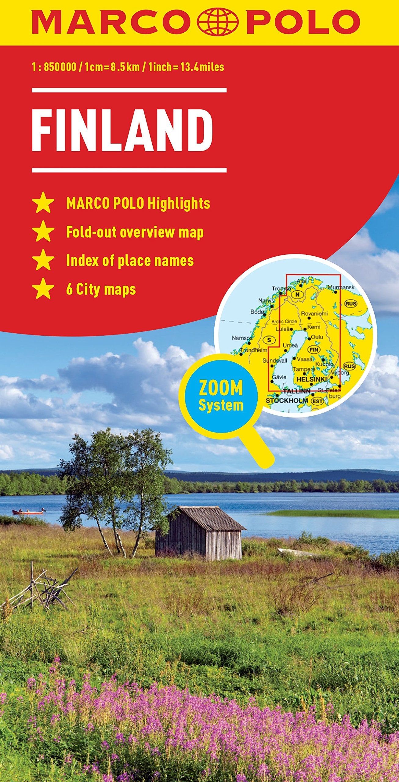 Finland Marco Polo Map (Marco Polo Maps),Used