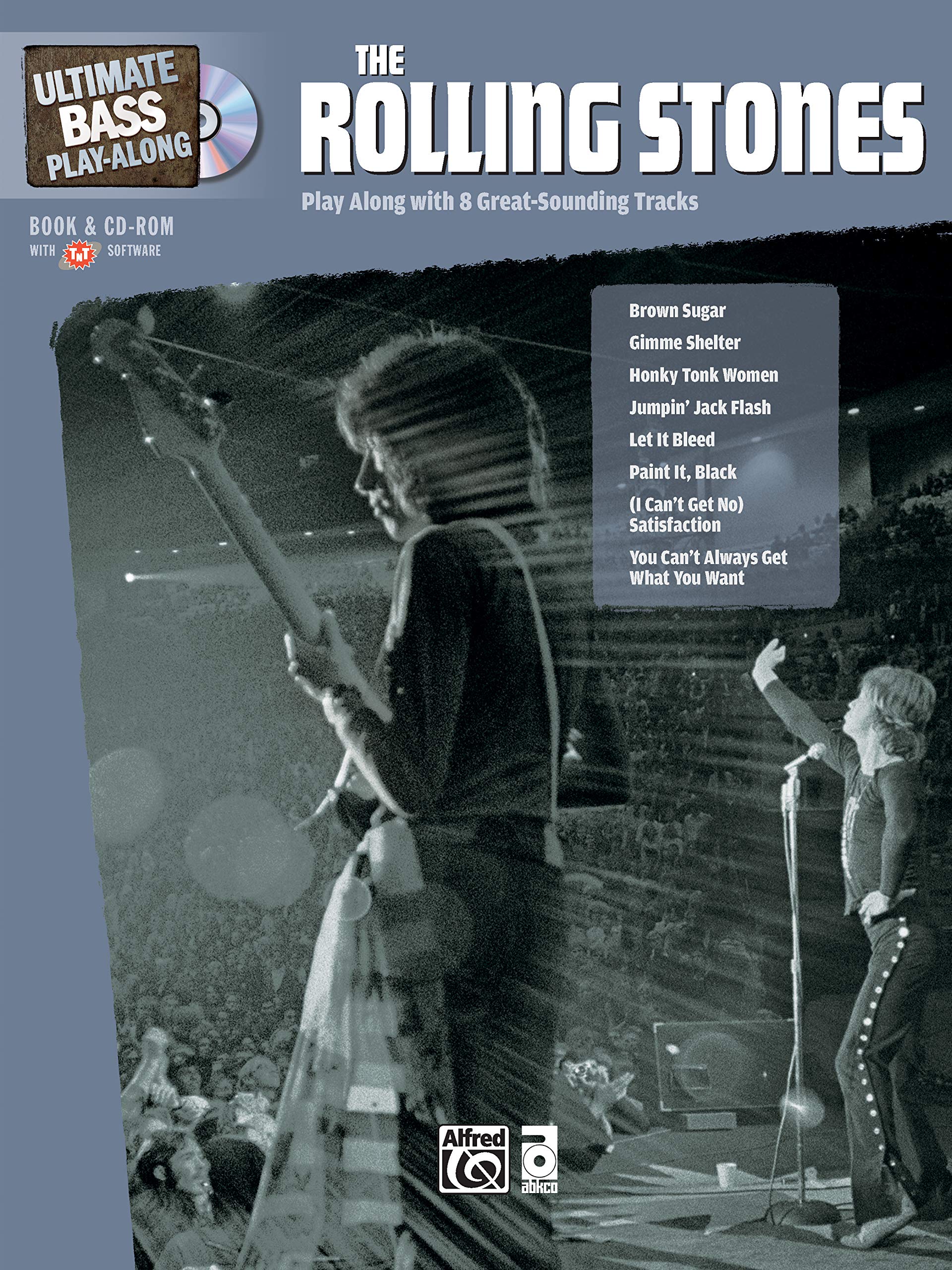 Ultimate Bass PlayAlong Rolling Stones: Play Along with 8 GreatSounding Tracks (Authentic Bass TAB), Book & 2 CDs (Ultimate Pl,Used