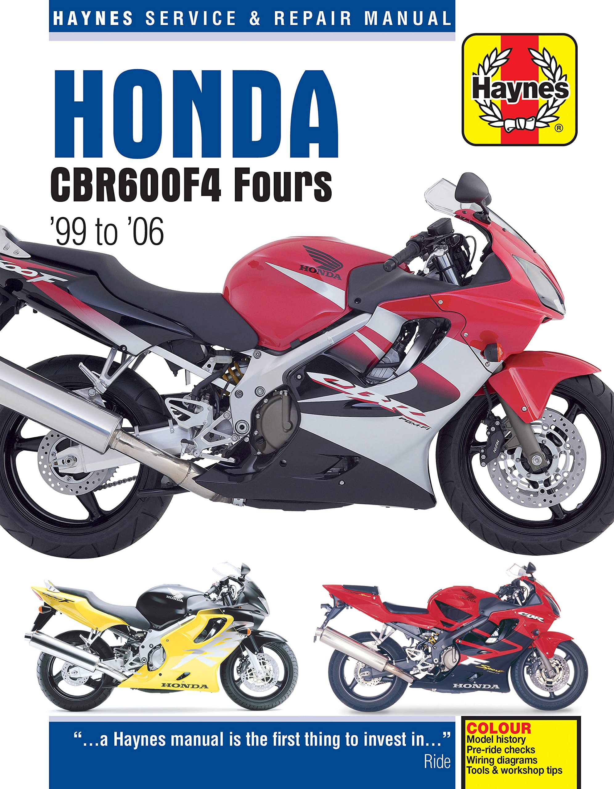 Honda CBR600F4 Fours '99 to '06 (Haynes Service & Repair Manual),Used