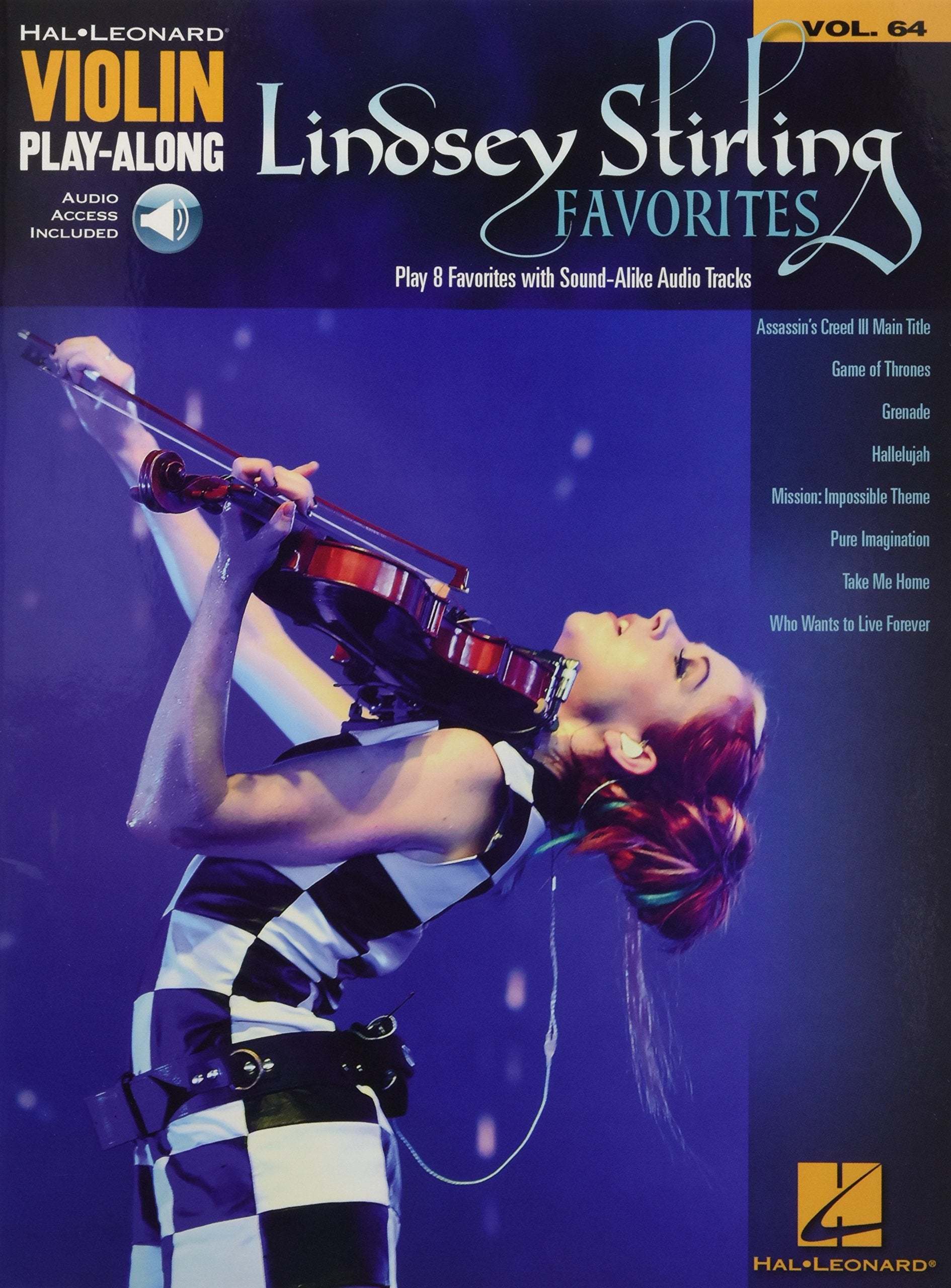 Lindsey Stirling Favorites Violin PlayAlong Volume 64 Book/Online Audio (Hal Leonard Violin Playalong, 64),New
