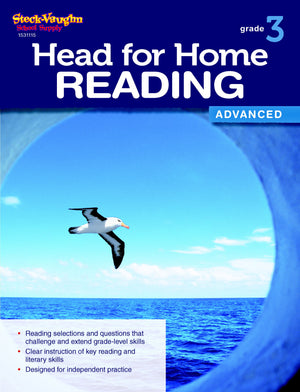 Steck Vaughn Head for Home: Reading Advanced Workbook Grade 3,Used