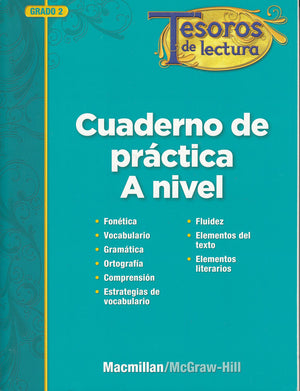 Tesoros de lectura, A Spanish Reading/Language Arts Program, Grade 2, Practice Book, Student Edition (ELEMENTARY READING TREASUR,Used