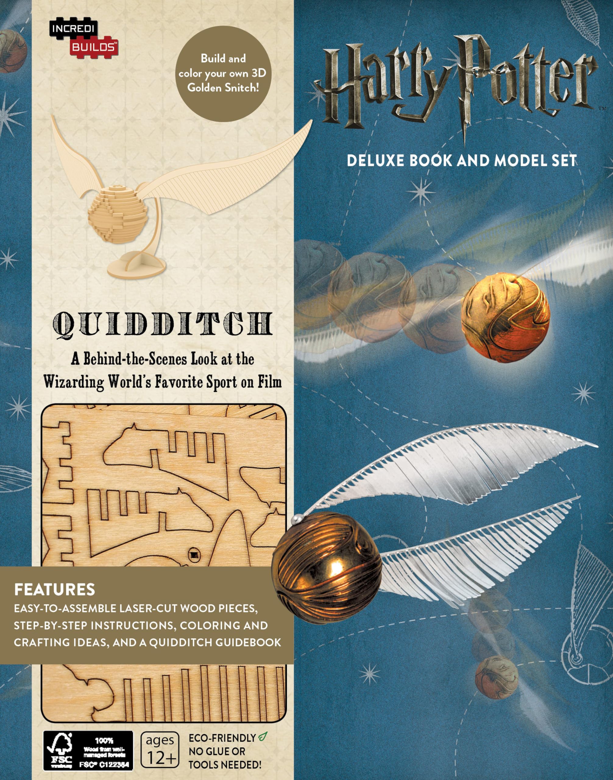 IncrediBuilds: Harry Potter: Quidditch Deluxe Book and Model Set,Used