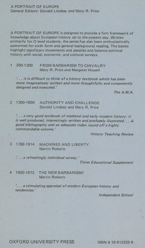 The New Barbarism? 19001973 (A ^APortrait of Europe),Used