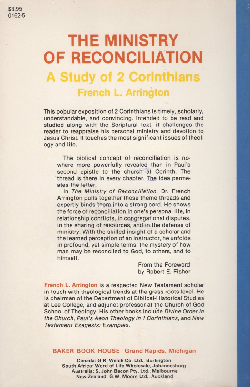 The ministry of reconciliation: A study of 2 Corinthians,Used