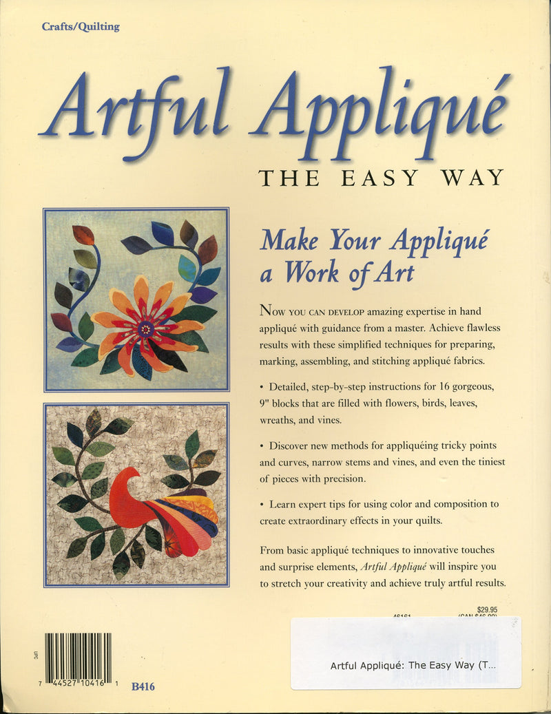 Artful Applique: The Easy Way,Used