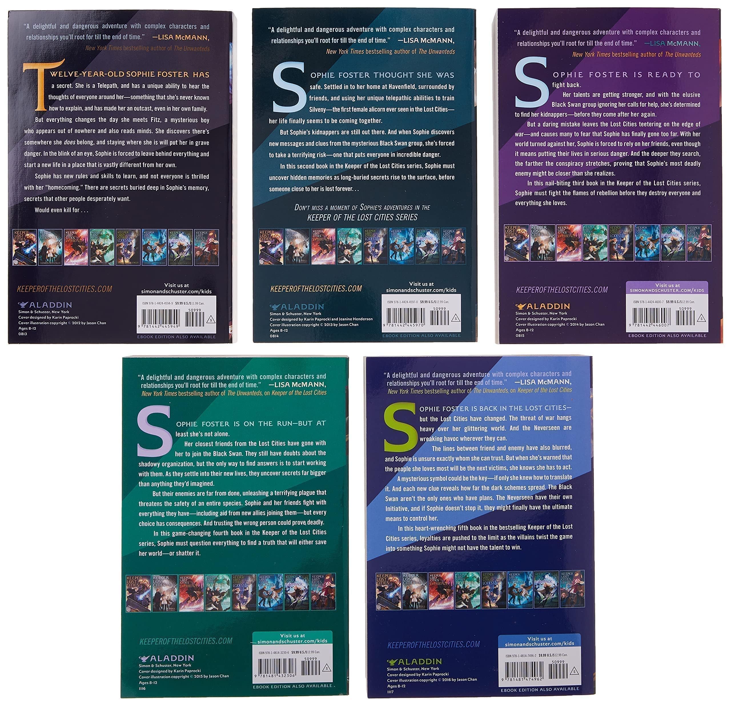 Keeper of the Lost Cities Collection Books 15 (Boxed Set): Keeper of the Lost Cities; Exile; Everblaze; Neverseen; Lodestar,New