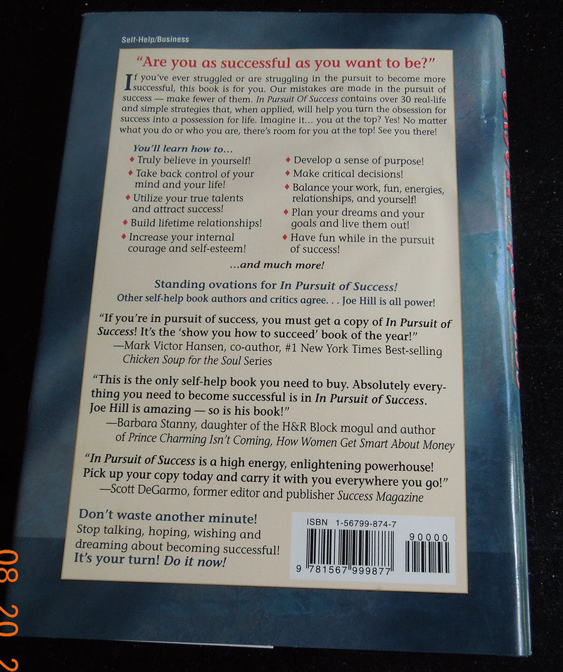 In Pursuit of Success: Strategies for Turning the Obsession for Success into a Possession for Life!,Used