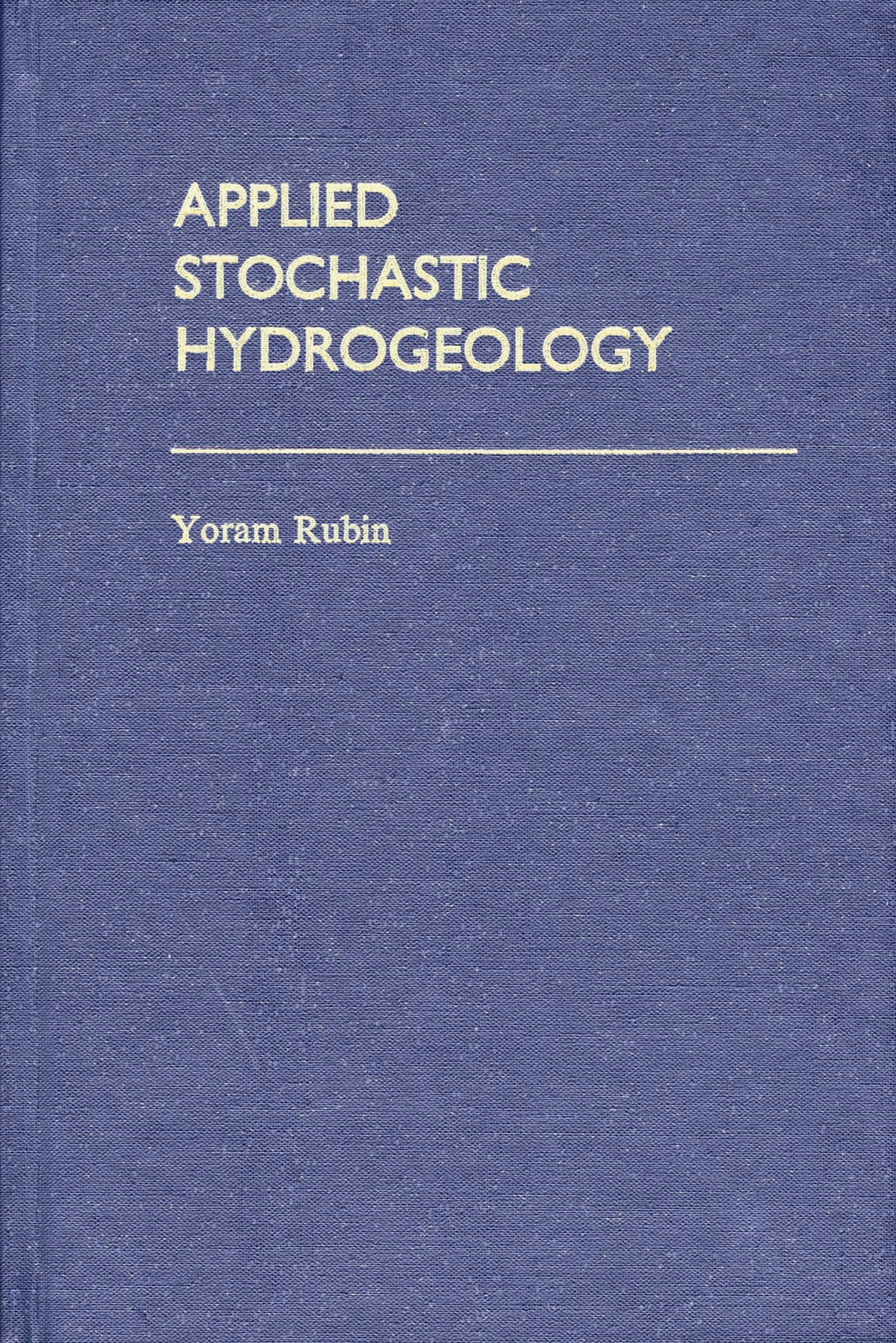 Applied Stochastic Hydrogeology,Used