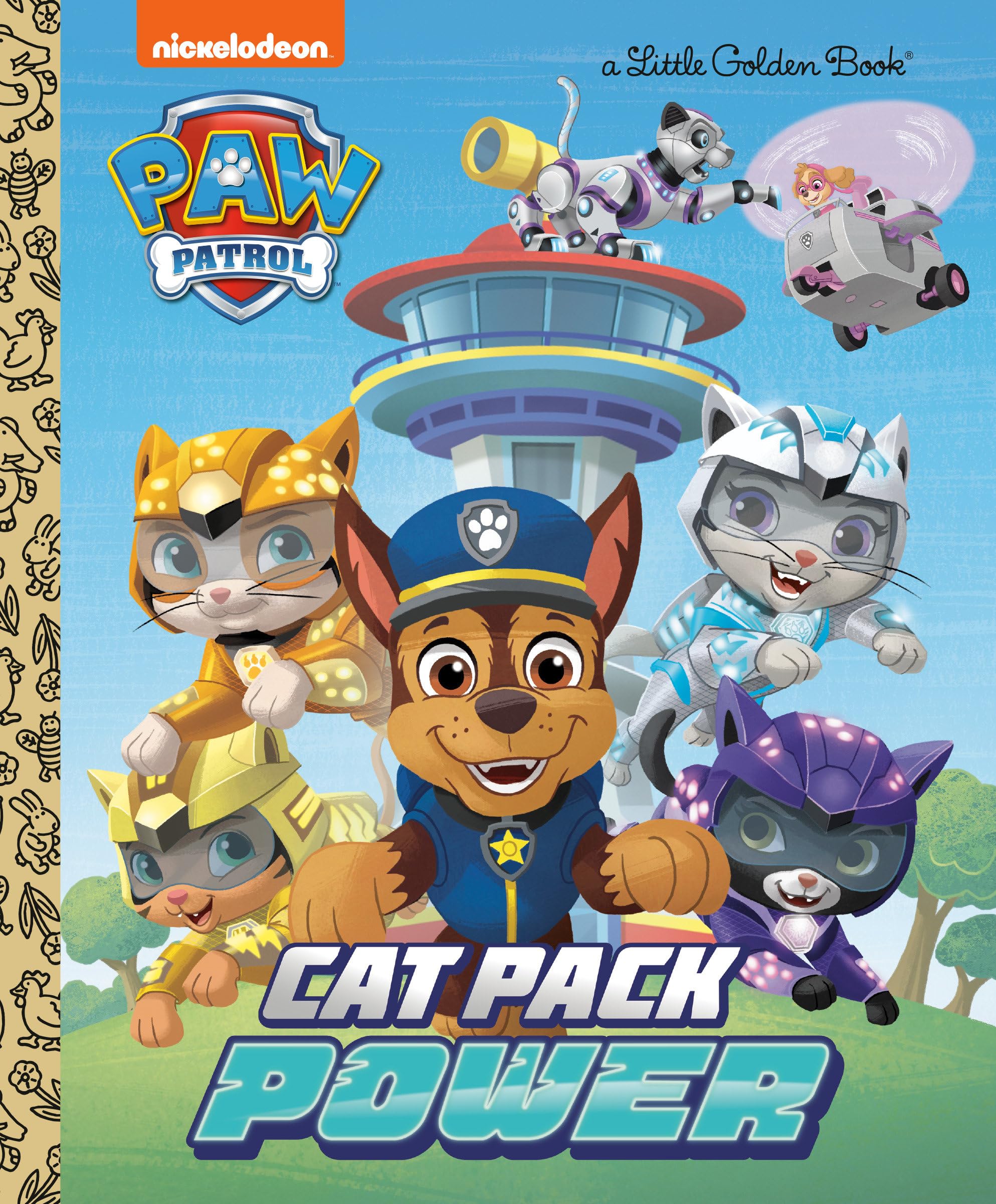 Cat Pack Power (Paw Patrol) (Little Golden Book),New
