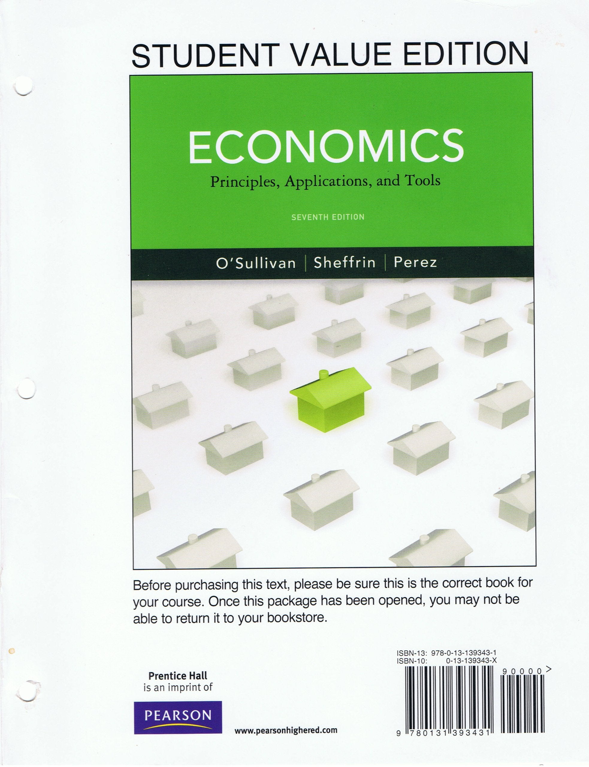 Economics: Principles, Applications and Tools (Pearson Series in Economics),Used