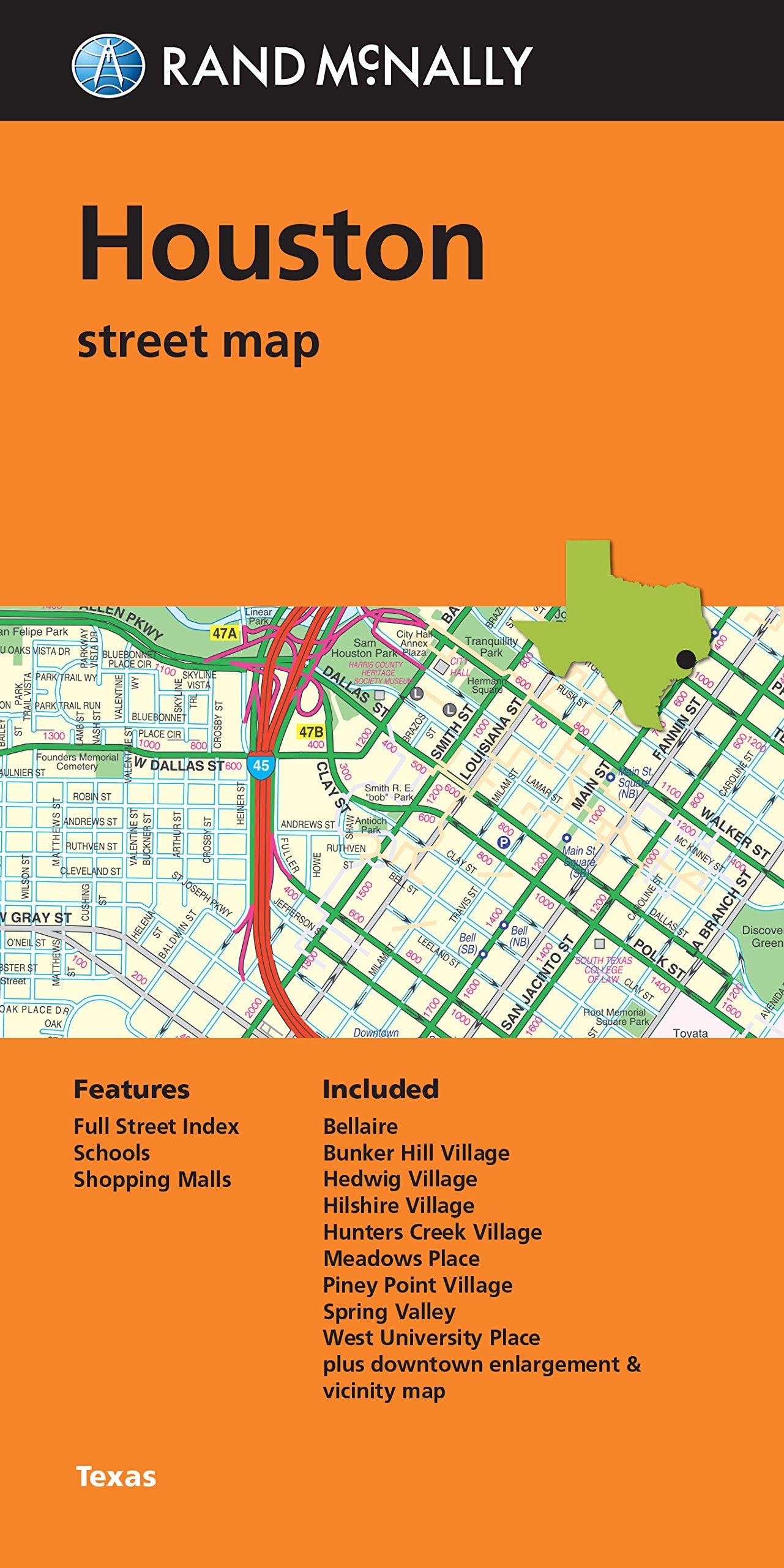 Folded Map: Houston Street Map,Used
