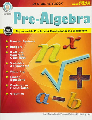 Mark Twain  PreAlgebra, Grades 5  12 (Middle/Upper Grades Math Series),Used