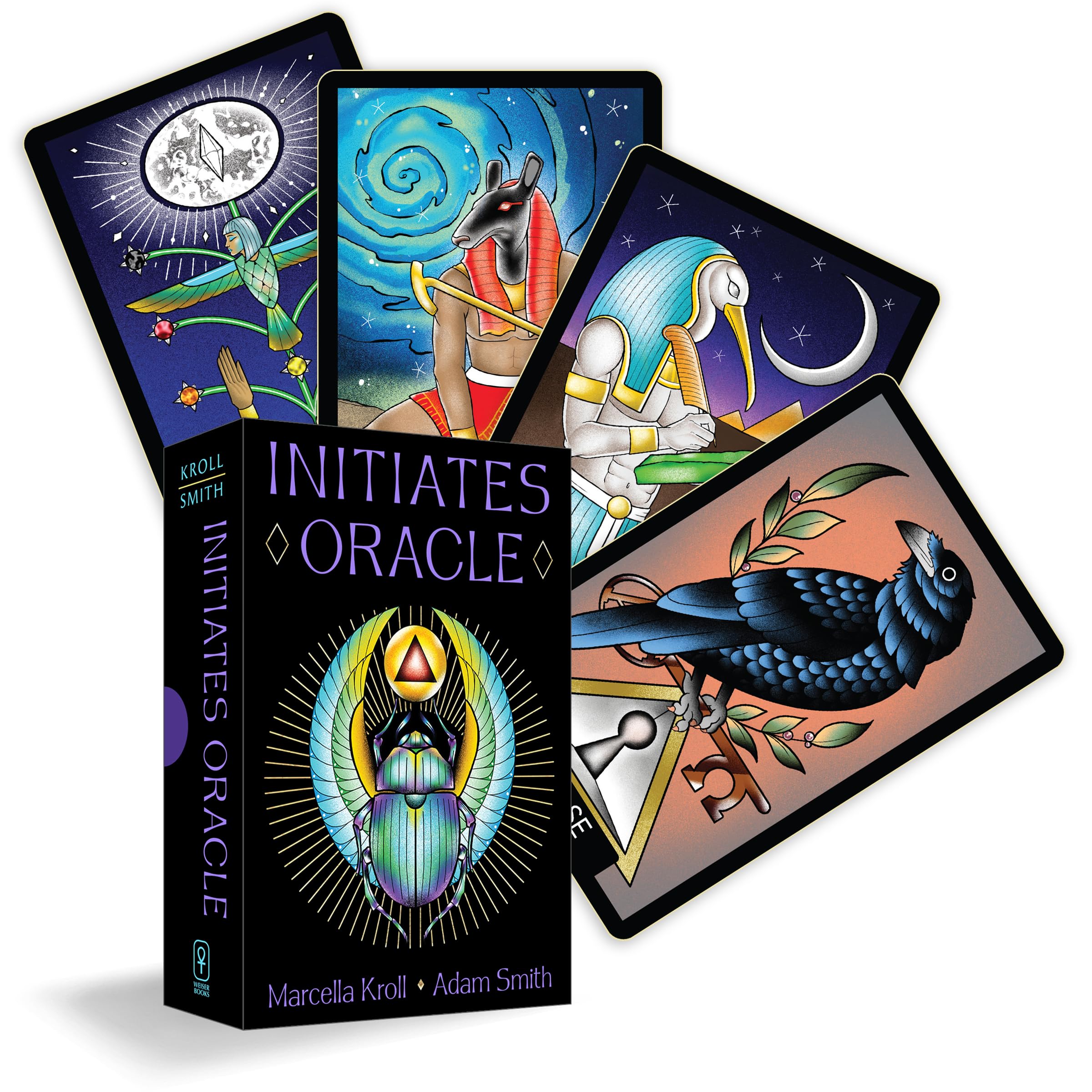 Initiates Oracle: Occult Hermetic And EgyptianInspired Rituals For Profound Transformation (40 FullColor Cards And 128Page G