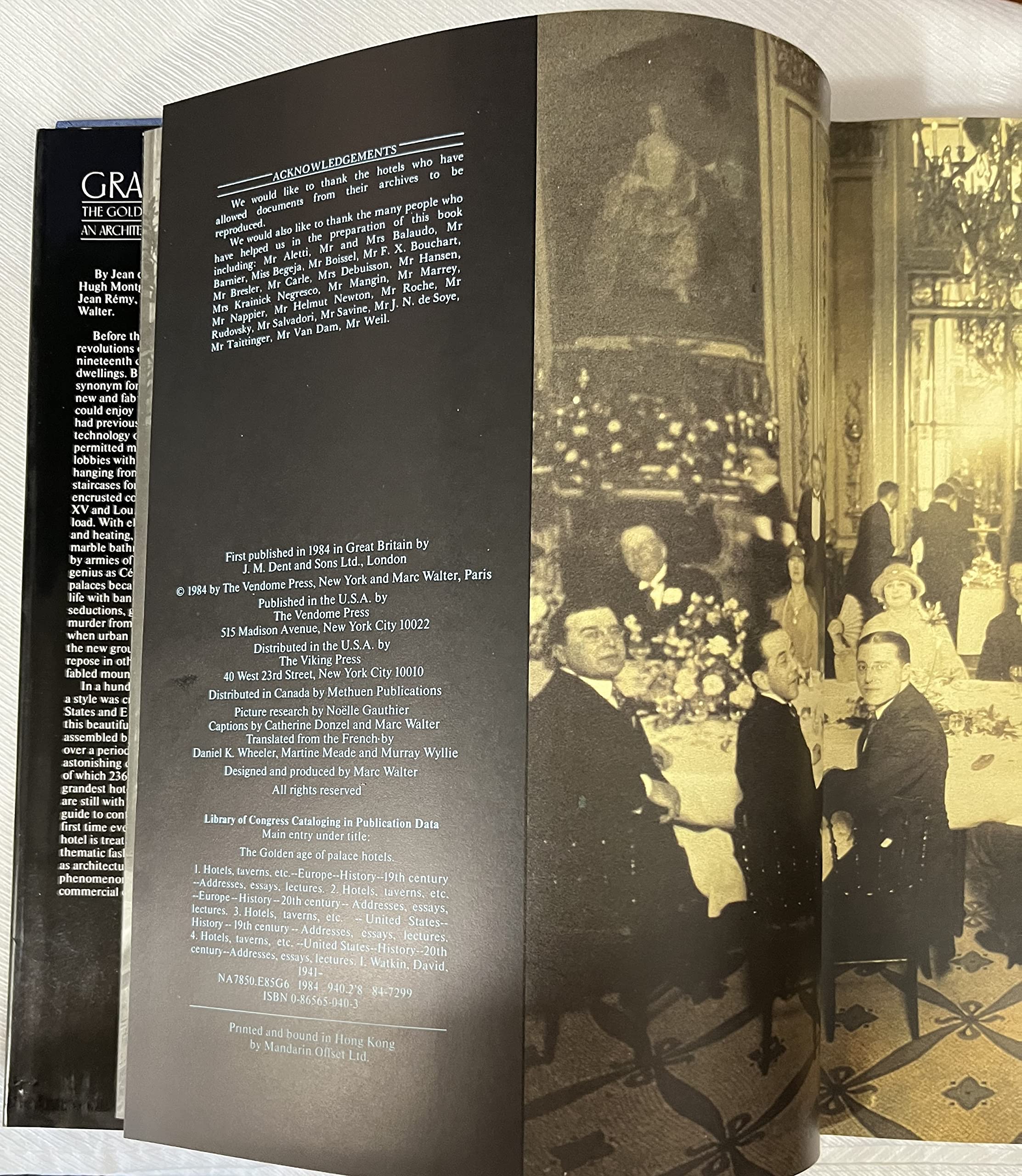 Grand Hotel: The Golden Age of Palace Hotels an Architectural and Social History (English and French Edition),New