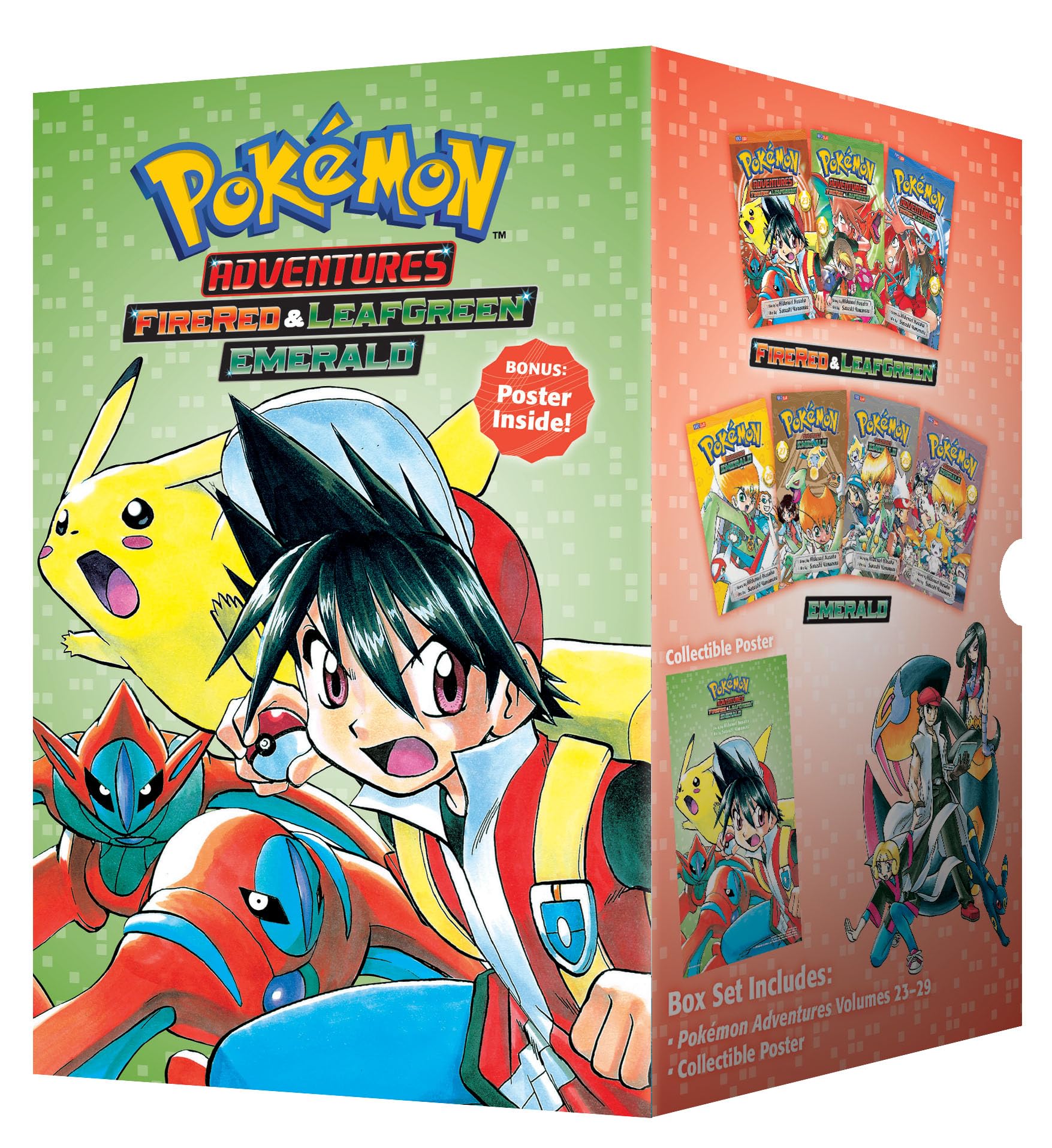 Pokmon Adventures FireRed & LeafGreen / Emerald Box Set: Includes Vols. 2329 (Pokmon Manga Box Sets),Used