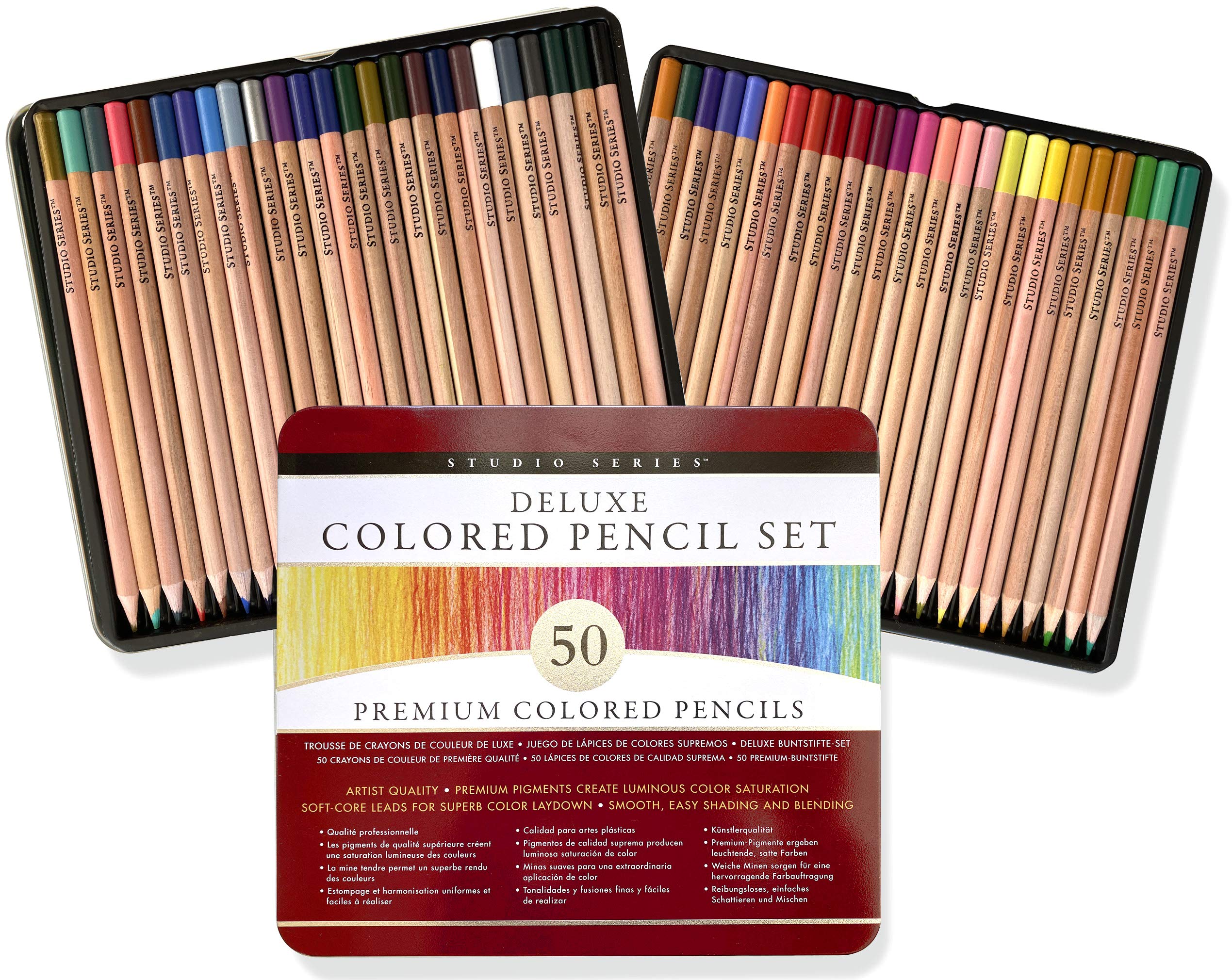 Studio Series Deluxe Colored Pencil Set (Set of 50),Used