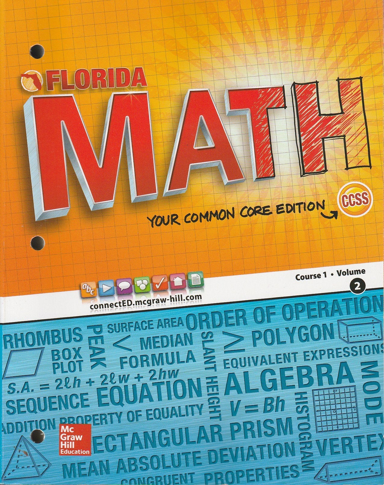 Florida Math Your Common Core Edition Course 1 Volume 2 CCSS,Used