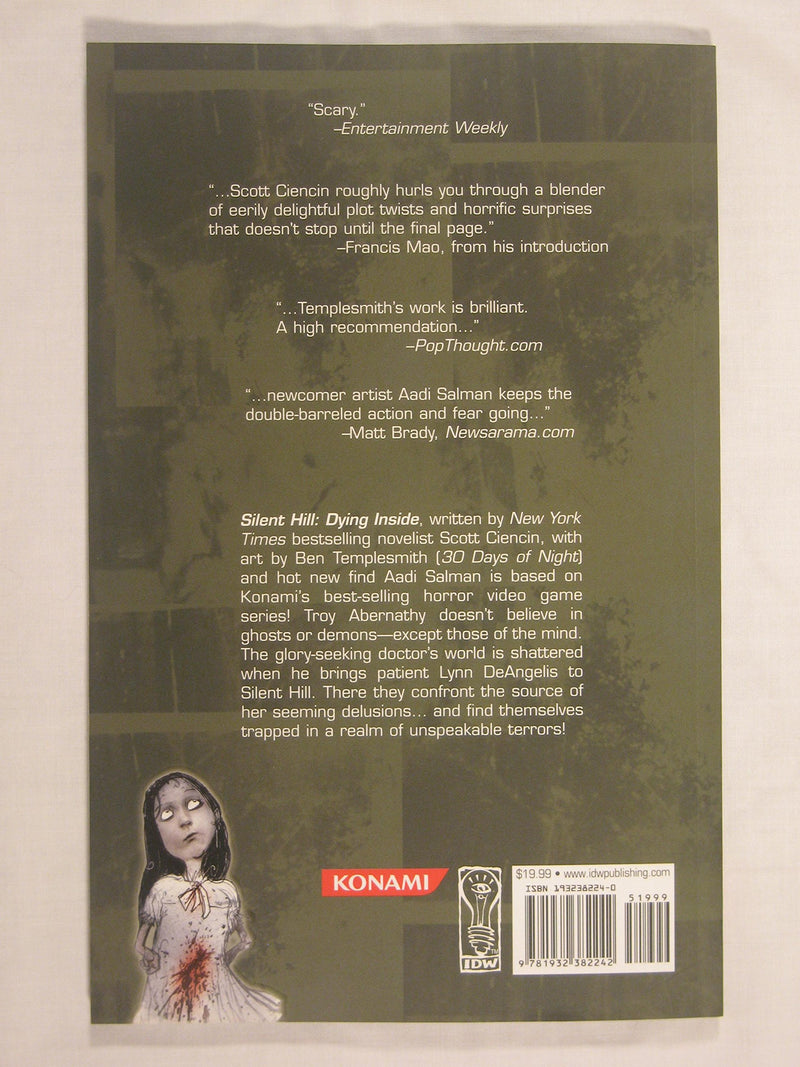 Silent Hill: Dying Inside by IDW Publishing - Thrilling Horror Graphic Novel, Perfect for Fans of the Franchise