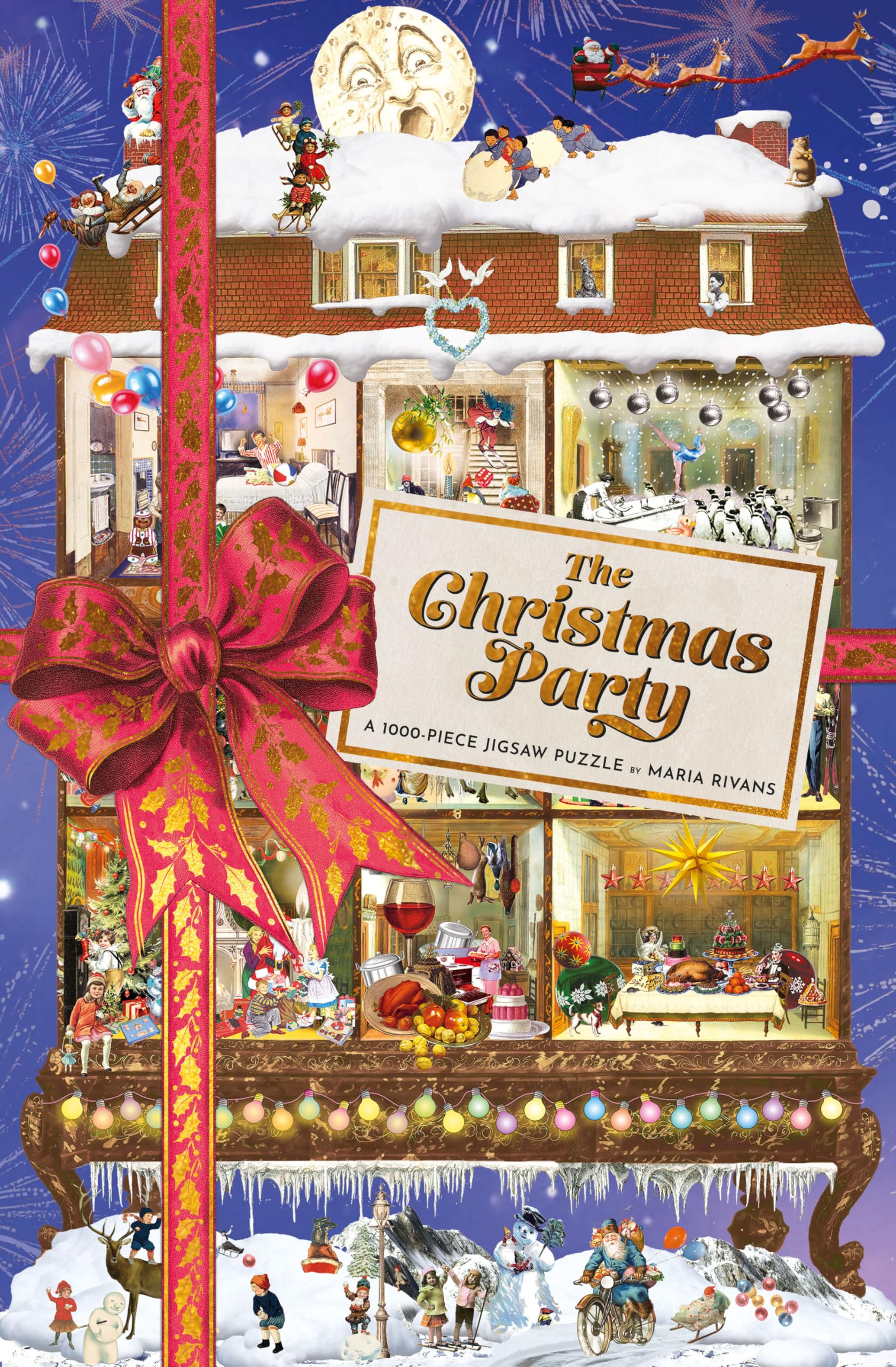 The Christmas Party: A 1000Piece Jigsaw Puzzle By Maria Rivans