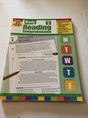 Daily Reading Comprehension (Daily Practice Books, Grade 5),Used