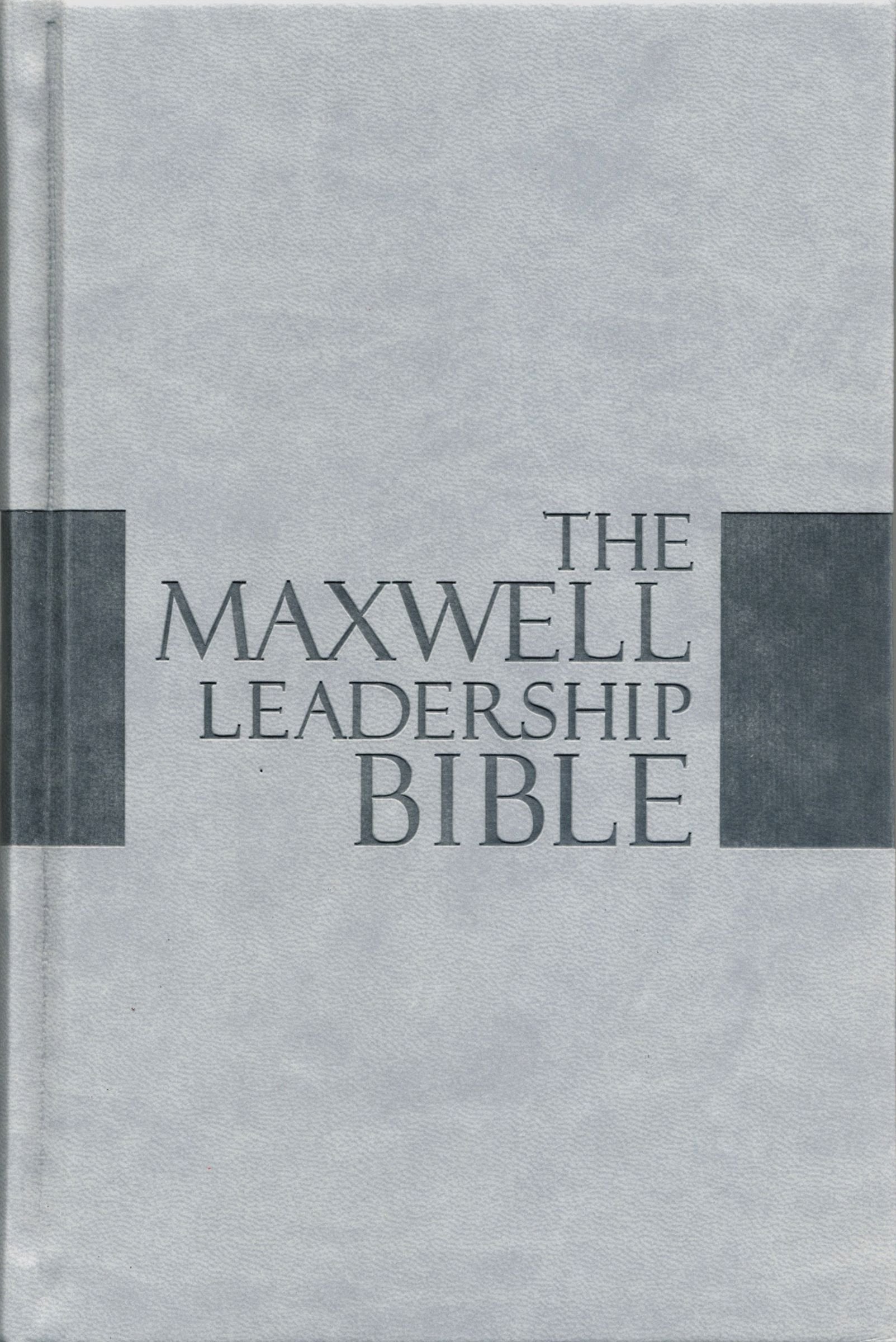 The Maxwell Leadership Bible: New King James Version, Dove Gray Leathersoft, Study (Signature Series),Used