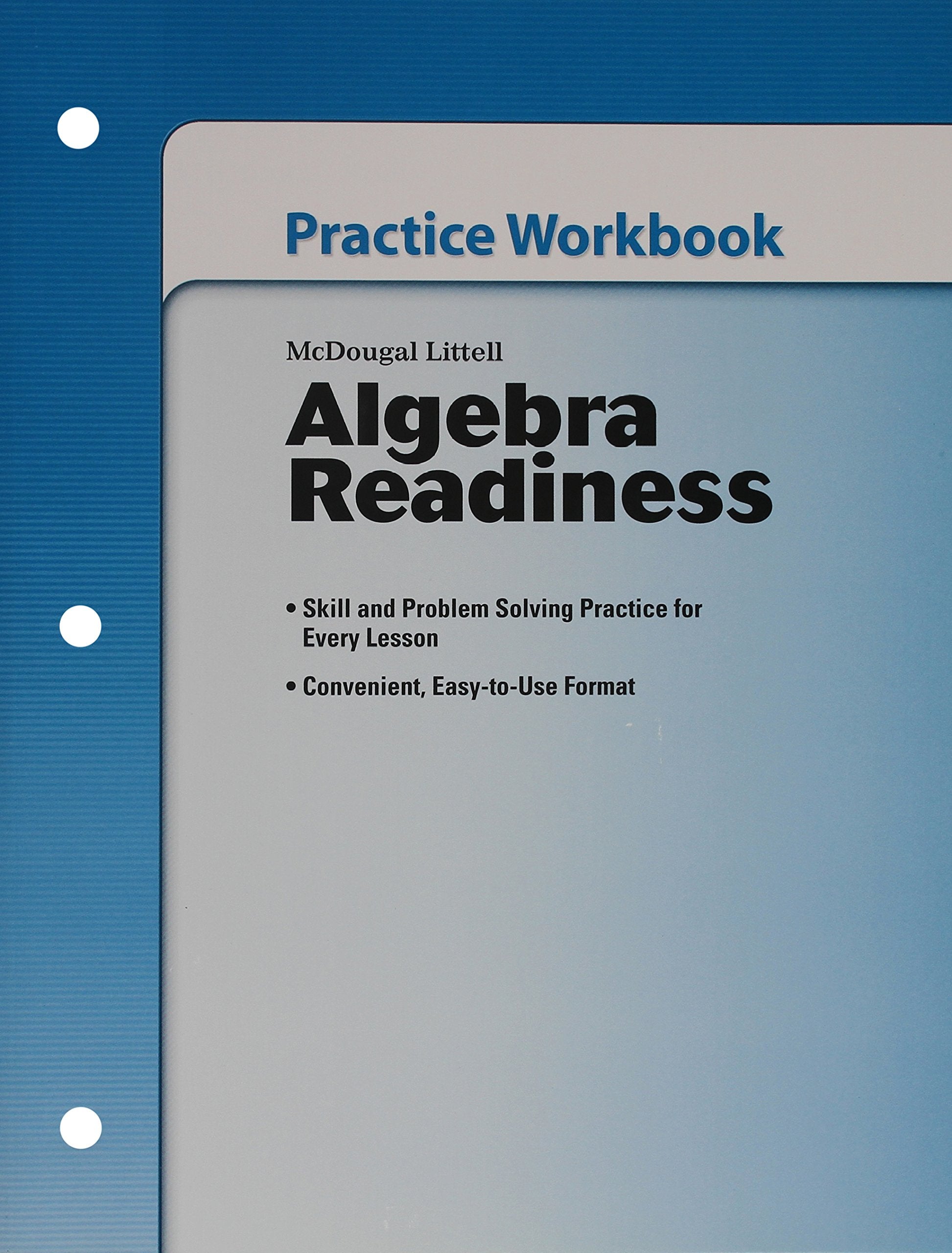 Algebra Readiness: Practice Workbook (Student) Grades 68,New