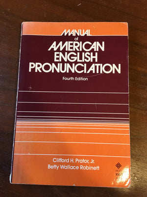 Manual Of American English Pronunciation